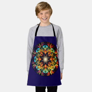 Delantal Diseño de Flor de Mandala Caleidoscopio-23091