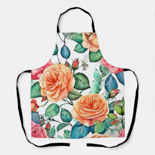 Delantal Diseño de florecimiento de jardín Rosa
