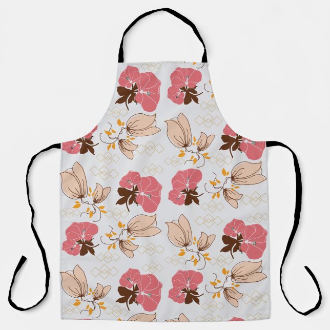 DELANTAL DISEÑO DE FLORES (Anverso)