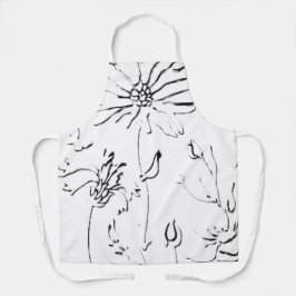 Delantal DISEÑO DE FLORES DE Apron DE COOKERY APRON