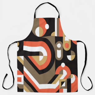 Delantal Diseño de fondo geométrico. Resumen de la pieza 