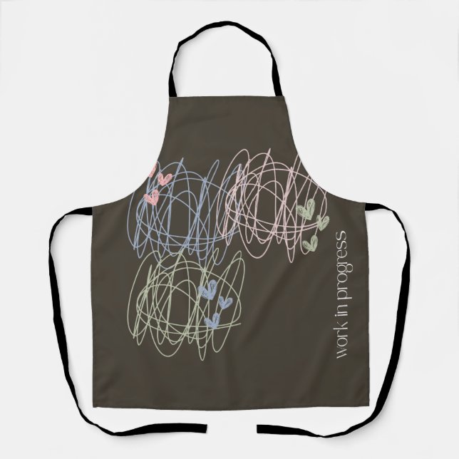 Delantal Diseño de garabatos en curso (Anverso)