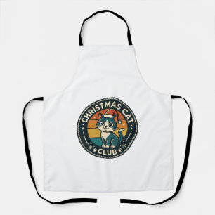 Delantal Diseño de gatito lindo de Navidad - Club de gatos 