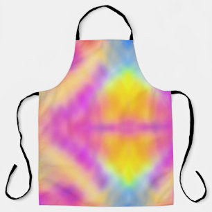 Delantal Diseño de gradiente de color iridiscente pastel