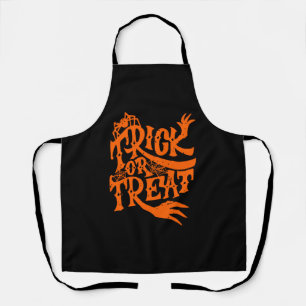 Delantal Diseño de Halloween con trucos o trucos