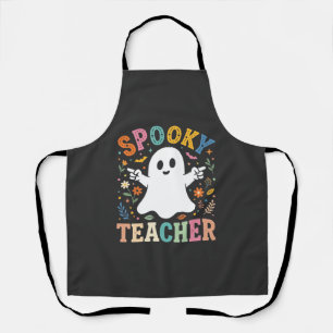 Delantal Diseño de Halloween Fantasma Lindo Profesor Espelu
