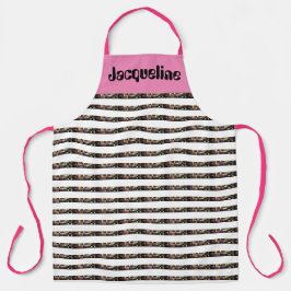 Delantal Diseño de hilos de coser coloridos y juguetones pa