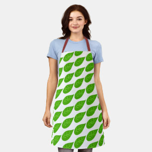 Delantal Diseño de hoja verde