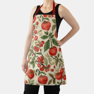 Delantal Diseño de jardín de tomates vintage
