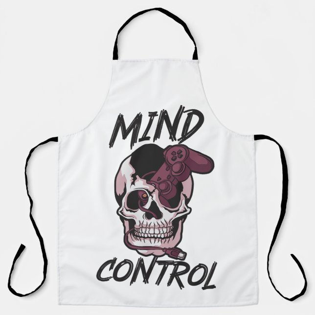 Delantal Diseño de juegos de control mental (Anverso)