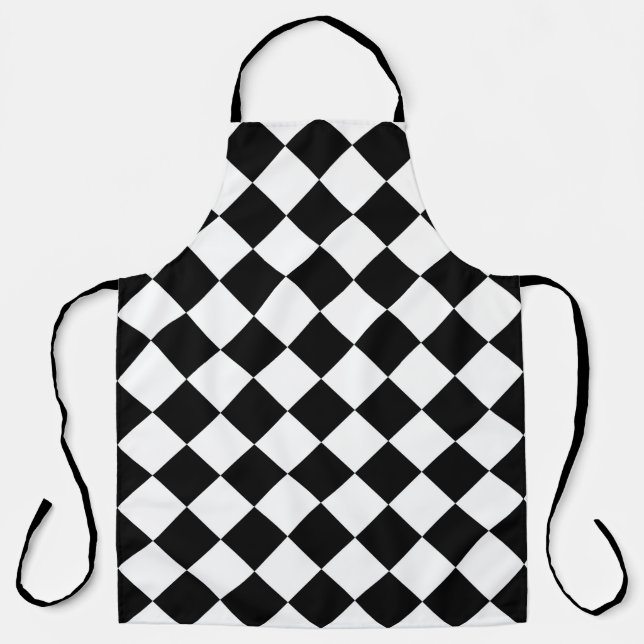 Delantal Diseño de la bandera de verificación de tablero de (Anverso)