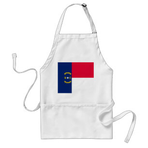 Delantal Diseño de la bandera del estado de Carolina del No