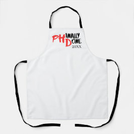 Delantal Diseño de la oferta de graduación de PHD divertida