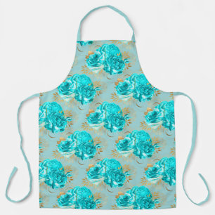 Delantal Diseño de la serie Aqua y Gold 16
