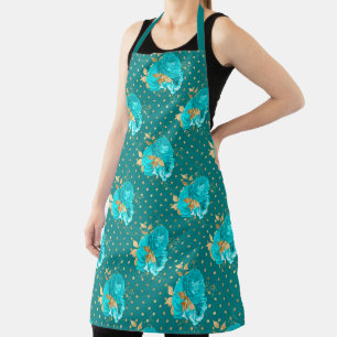 Delantal Diseño de la serie Aqua y Gold 2