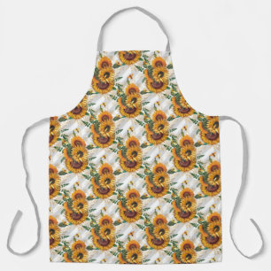 Delantal Diseño de la serie Girasol y Abeja Doce