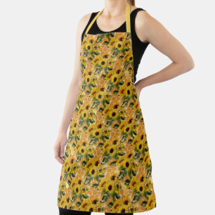 Delantal Diseño de la serie Girasol y Abeja Dos 