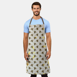 Delantal Diseño de la serie Girasol y Abeja Siete