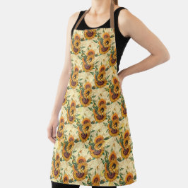 Delantal Diseño de la serie Girasol y Abeja Tres