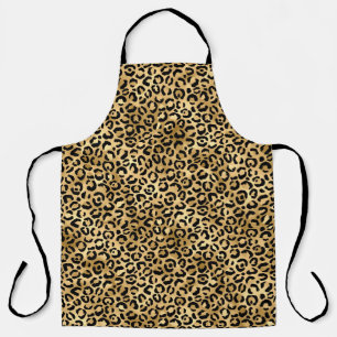 Delantal Diseño de la serie Leopardo Azul y Dorado 2