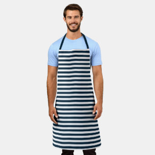 Delantal Diseño de la Serie Náutica Rojo y Azul Marino 5