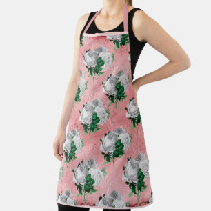 Delantal Diseño de la serie rosa floral Shabby 7