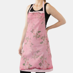 Delantal Diseño de la serie rosa floral Shabby 9