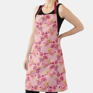 Delantal Diseño de la Serie Rosa y Dorado 18