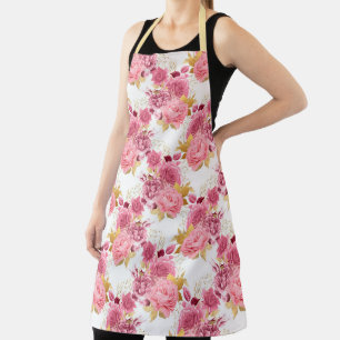 Delantal Diseño de la serie rosa y dorado 5