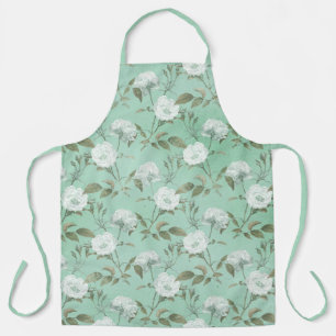 Delantal Diseño de la serie Shabby Floral Mint 14