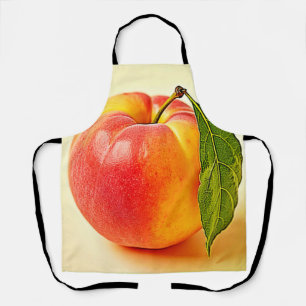 Delantal Diseño de la vibra del verano con melocotón fresco