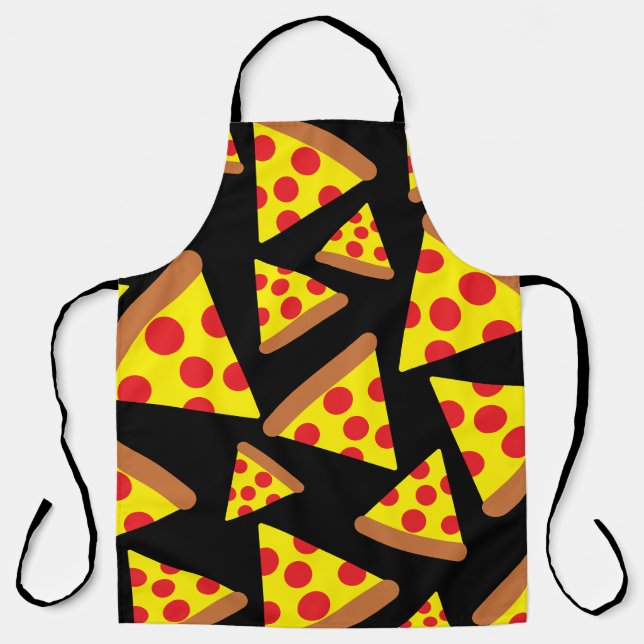 Delantal Diseño de lonchas de pizza (Anverso)