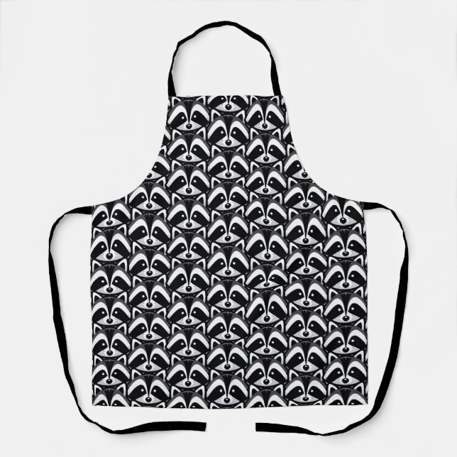Delantal Diseño de mapache simple (Anverso)
