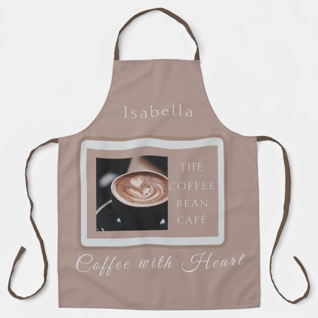 Delantal Diseño de Marca Comercial de Cafetería Artesanal C (Anverso)