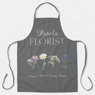 Delantal Diseño de Marca de Floristería Boutique Moderna