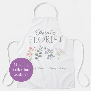 Delantal Diseño de Marca de Floristería Boutique Moderna