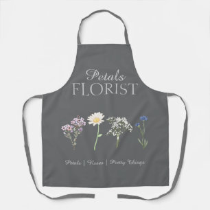 Delantal Diseño de Marca de Floristería Boutique Moderna