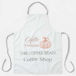 Delantal Diseño de marca otoñal para Café Artesanal Hello P