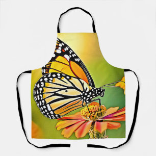 Delantal Diseño de mariposa monarca