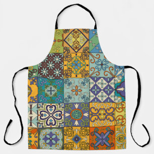 Delantal Diseño de mosaicos de talavera portuguesa