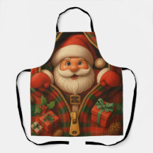 Diseño de Navidad de Santa Claus a cuadros