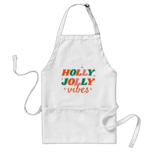 Delantal Diseño de Navidades de Fun Holly Jolly Vibes