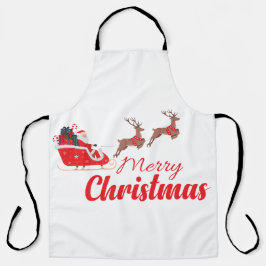 Delantal Diseño de navidades y renos