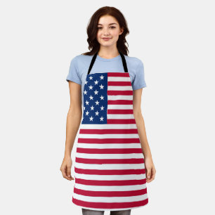 Delantal Diseño de orgullo de bandera estadounidense de EE.