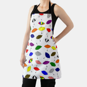 Delantal Diseño de paraguas coloridos
