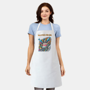 Delantal Diseño de pasteles de Apron: hacer del mundo un lu