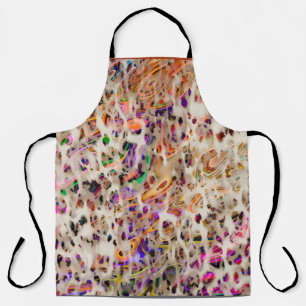 Delantal diseño de patrones abstracto moderno con efecto co