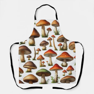 Delantal Diseño de patrones de colección de hongos