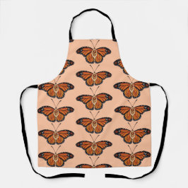 Delantal Diseño de patrones de mariposa de monarca de citri