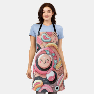 Delantal diseño de patrones moderno y minimalista